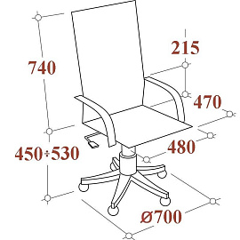 Кресло для руководителя Everprof EP 708 TM чёрное (сетка/ткань, металл)