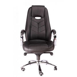 Кресло для руководителя Everprof Drift M чёрное (экокожа, металл)