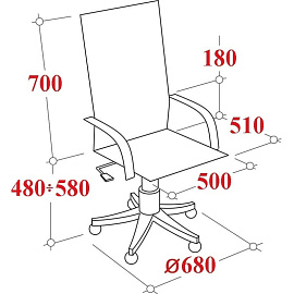 Кресло для руководителя Easy Chair 685 LT черное (ткань, пластик)