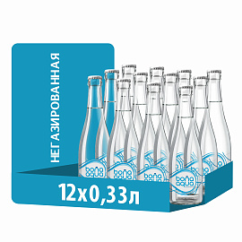 Вода питьевая Bon Aqua негазированная 0.33 л (12 штук в упаковке)