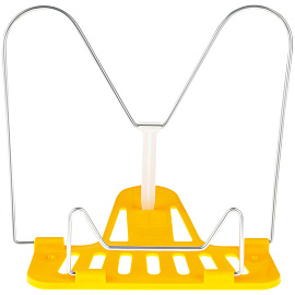 Подставка для книг Стамм металлическая/пластиковая жёлтая