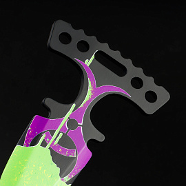 Нож деревянный ТРИ СОВЫ Тычковый, серия легендарный, "Кислота", пакет с европодвесом