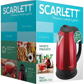 Чайник электрический Scarlett SC-EK21S76 красный