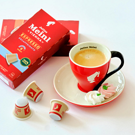 Кофе в капсулах для кофемашин Julius Meinl Espresso Decaf Bio (10 штук в упаковке)