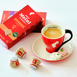 Кофе в капсулах для кофемашин Julius Meinl Espresso Crema Bio (10 штук в упаковке)