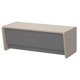 Стол руководителя письменный Fregat 129S003 (дуб скандинавский/базальт, 2000x968x761 мм)