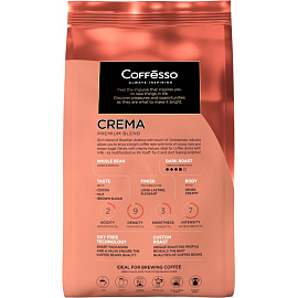 Кофе в зёрнах Coffesso Crema Premium Blend 1 кг (пакет)