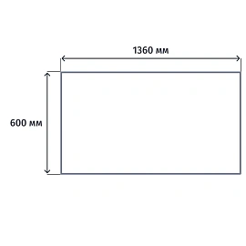 Стол прямой СП-Бюджет 2363 (дуб сонома, 1360х600х740 мм)