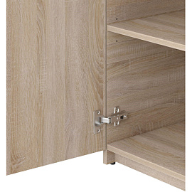 Шкаф для документов Бюджет 2552 полузакрытый (дуб сонома, 716х349х1810 мм)