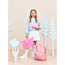 Пенал-косметичка односекционный Комус Класс (№1 School) Kitty розовый