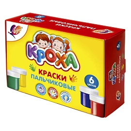 Краски пальчиковые Луч 6 цветов по 40 мл