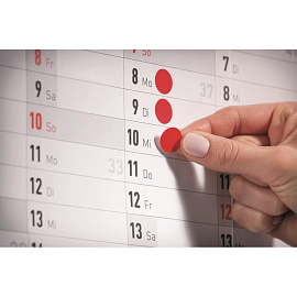 Этикетки самоклеящиеся Avery Zweckform точки ассорти d 8 мм (104 штуки на листе, 4 листа в упаковке, артикул производителя 3090)