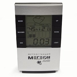Термогигрометр настольный цифровой Мегеон 20200 (3388) фото Термогигрометр настольный цифровой Мегеон 20200 (3388)