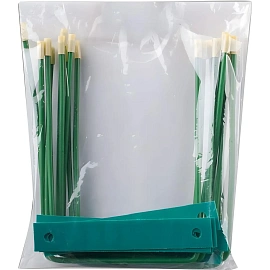 Механизм для скоросшивателя Attache разъемный металлопластиковый зеленый (80х110 мм, 10 штук в упаковке)