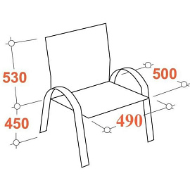 Конференц-кресло Easy Chair 806 VPU бежевое (экокожа, металл хромированный)
