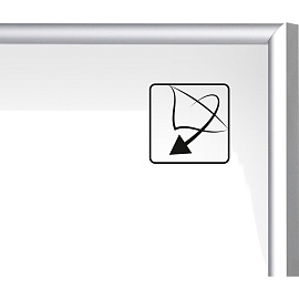 Рамка Комус (Attache) А3 30x42 см металлический багет 9 мм серебристая