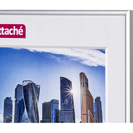 Рамка Комус (Attache) А3 30x42 см металлический багет 9 мм серебристая