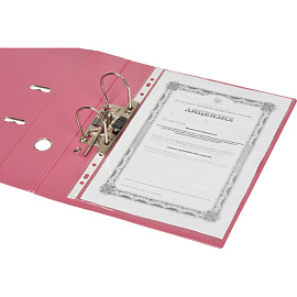 Папка-регистратор Bantex (Attache Selection) коллекция Strong 70 мм розовая ПВХ с технологией Strong Line