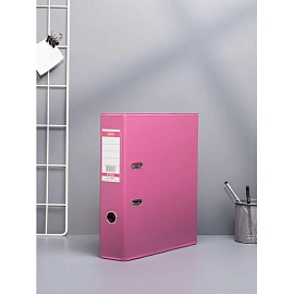 Папка-регистратор Bantex (Attache Selection) коллекция Strong 70 мм розовая ПВХ с технологией Strong Line