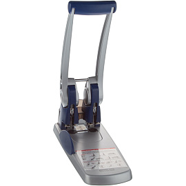 Дырокол мощный KW-Trio 9550 до 300 листов серебристый/синий