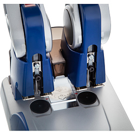 Дырокол мощный KW-Trio 9550 до 300 листов серебристый/синий