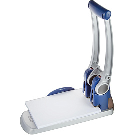 Дырокол мощный KW-Trio 9550 до 300 листов серебристый/синий