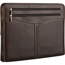 Сумка-папка деловая Алекс Гамма из искусственной кожи коричневого цвета (118м)