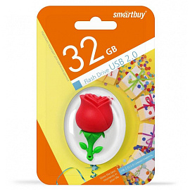 Флешка USB 2.0 32 ГБ SmartBuy Роза (SB32GBRose)