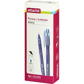 Ручка гелевая неавтоматическая Attache Space синяя (толщина линии 0.5 мм) фото Ручка гелевая неавтоматическая Attache Space синяя (толщина линии 0.5 мм)