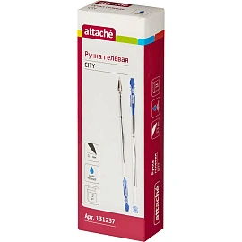 Ручка гелевая неавтоматическая Attache Space черная (толщина линии 0.5 мм)