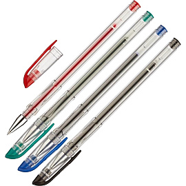 Набор гелевых ручек Attache City 4 цвета (толщина линии 0.5 мм)