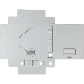 Короб архивный гофрокартон Attache на резинках 252x75x322 мм белый до 750 листов