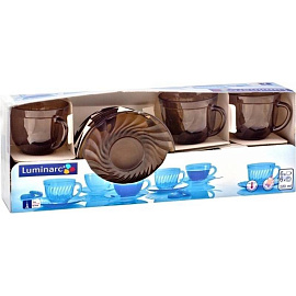 Набор чайный Luminarc Океан Эклипс (H9147) на 6 персон стекло (12 предметов) фото Набор чайный Luminarc Океан Эклипс (H9147) на 6 персон стекло (12 предметов)