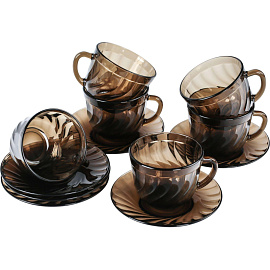 Набор чайный Luminarc Океан Эклипс (H9147) на 6 персон стекло (12 предметов) фото Набор чайный Luminarc Океан Эклипс (H9147) на 6 персон стекло (12 предметов)