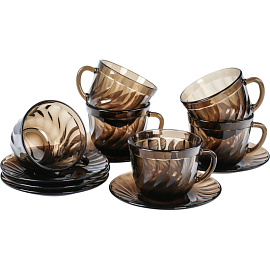 Набор чайный Luminarc Океан Эклипс (H9147) на 6 персон стекло (12 предметов) фото Набор чайный Luminarc Океан Эклипс (H9147) на 6 персон стекло (12 предметов)