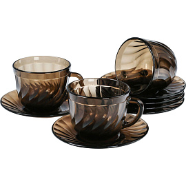 Набор чайный Luminarc Океан Эклипс (H9147) на 6 персон стекло (12 предметов) фото Набор чайный Luminarc Океан Эклипс (H9147) на 6 персон стекло (12 предметов)