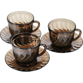 Набор чайный Luminarc Океан Эклипс (H9147) на 6 персон стекло (12 предметов) фото Набор чайный Luminarc Океан Эклипс (H9147) на 6 персон стекло (12 предметов)