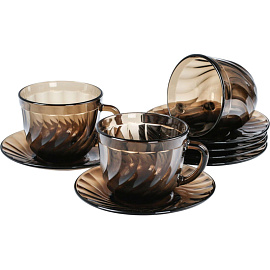 Набор чайный Luminarc Океан Эклипс (H9147) на 6 персон стекло (12 предметов) фото Набор чайный Luminarc Океан Эклипс (H9147) на 6 персон стекло (12 предметов)