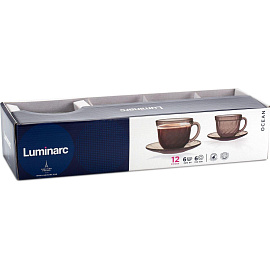 Набор чайный Luminarc Океан Эклипс (H9147) на 6 персон стекло (12 предметов) фото Набор чайный Luminarc Океан Эклипс (H9147) на 6 персон стекло (12 предметов)