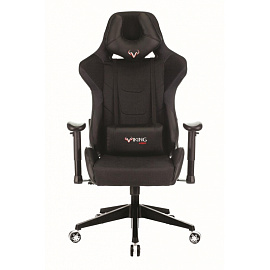 Кресло игровое Zombie Viking 4 Aero черное (искусственная кожа/ткань, пластик)