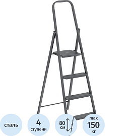 Стремянка стальная 4 ступени Сибртех 97944