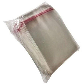 Пакет ПП 15x15 см 20 мкм с клеевым клапаном (100 штук в упаковке)