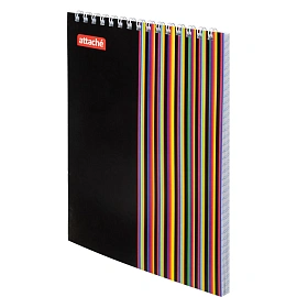 Блокнот Attache А5 40 листов в клетку разноцветный на спирали (140х190 мм)