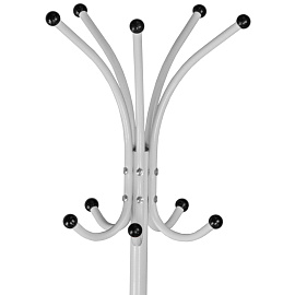 Вешалка напольная (стойка) Пико-4 на 5 персон (белый)