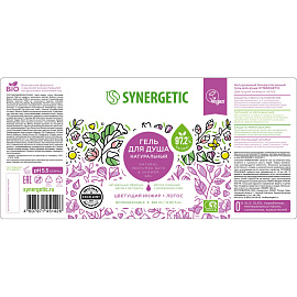 Гель для душа Synergetic Цветущий инжир и лотос 380 мл