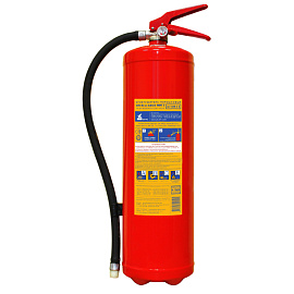 Огнетушитель порошковый Пожтехника ОП-6(з) Миг Е (АВСЕ, 4А 144В СЕ, ЗПУ-латунь)