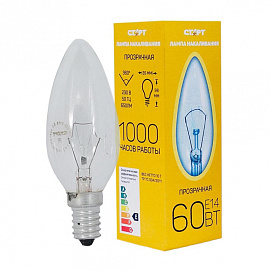 Лампа накаливания Старт 60 Вт E14 C 2800 К 650 Лм