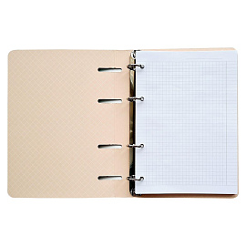 Тетрадь на кольцах со сменным блоком Be Smart Nature Прибой A5 80 листов с рисунком в клетку с перфорацией, матовая ламинация