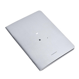 Бизнес-тетрадь Be Smart Minimalism A5 40 листов серая в клетку на скрепке (150x210 мм)