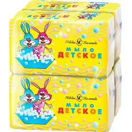 Мыло туалетное Детское в упаковке 4 шт по 100 г